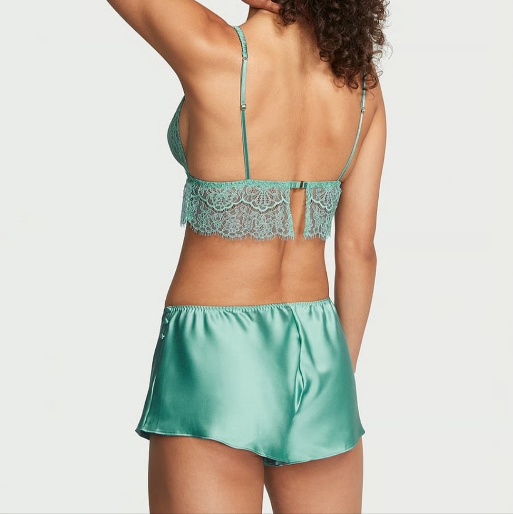 Victoria's Secret Pajama Lace Bralette Cami Set. - Picture 2 of 12